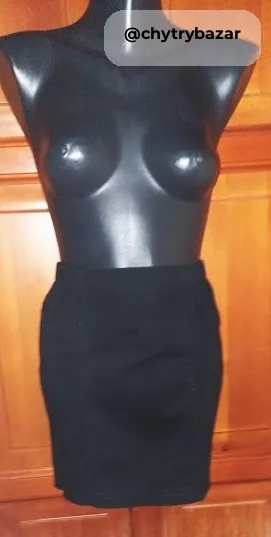 čierna riflová puzdrová sukňa TERRANOVA veľ.M