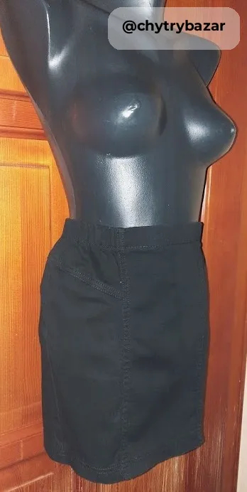 čierna riflová puzdrová sukňa TERRANOVA veľ.M