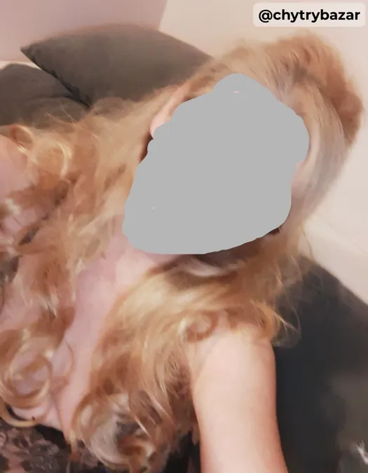 Predám príčesok na štipci-medová blond
