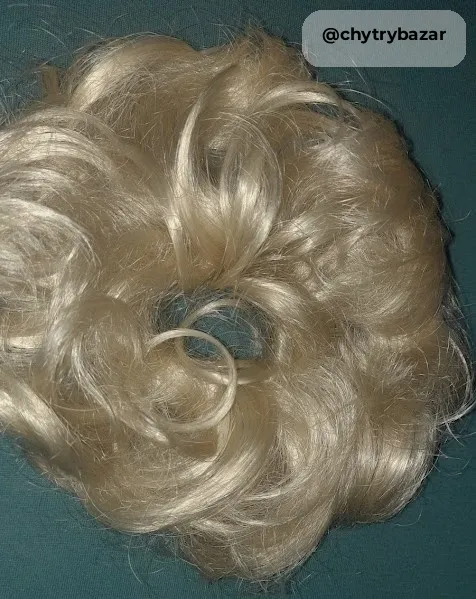Predám príčesok na gumičke - biely blond