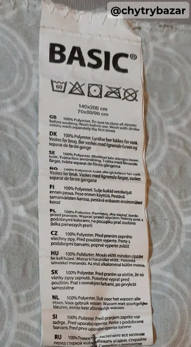 Predám  obliečku na paplón -rybí vzor