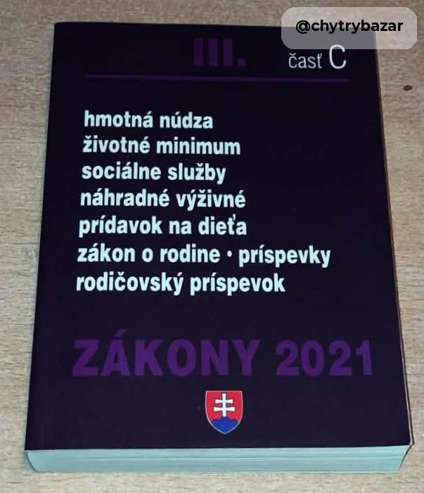 Predám knihu - ZÁKONY 2021 