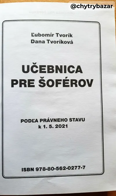 Predám  UČEBNICA PRE ŠOFÉROV