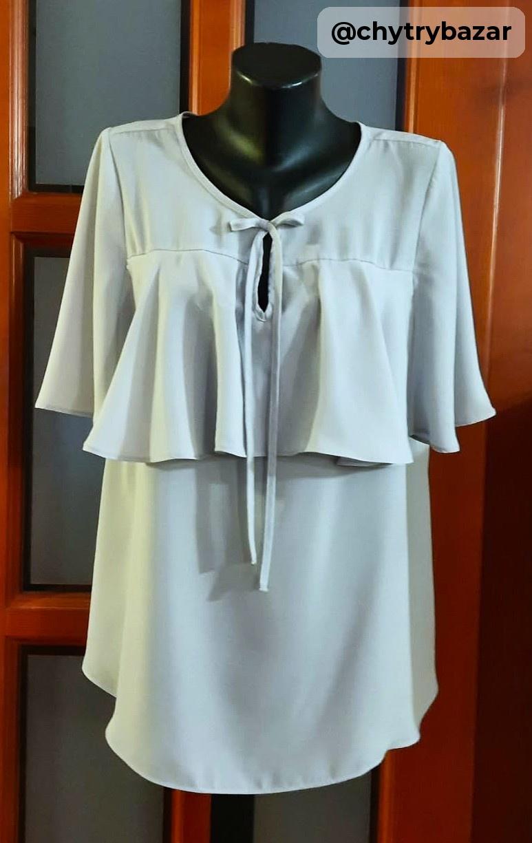 Predám elegantnú blúzku s volánom veľ.XL-XXL
