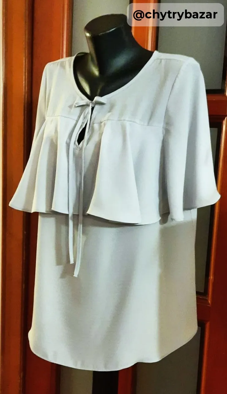 Predám elegantnú blúzku s volánom veľ.XL-XXL