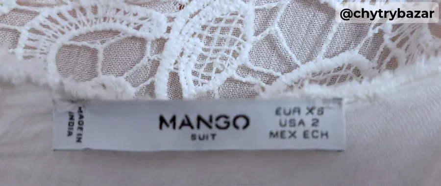 Predám krásne biele letné šaty MANGO veľ. XS