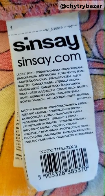 Predám zavinovaciu sukňu s volánom SINSAY  veľ. S