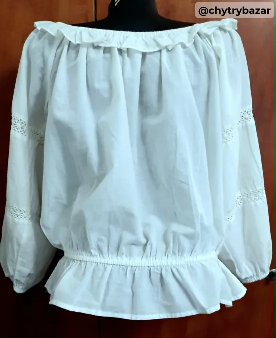 Predám folklórnu blúzku s madeirou veľ. S-L