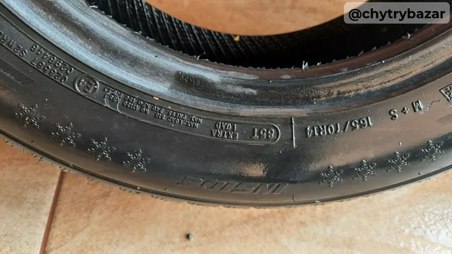 Predám 3ks zimné pneumatiky 165/70/R14