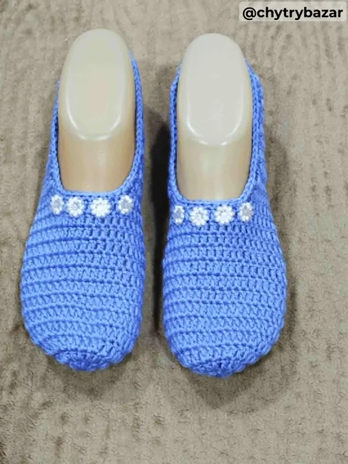 Háčkované papučky 75