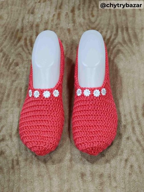 Háčkované papučky 76