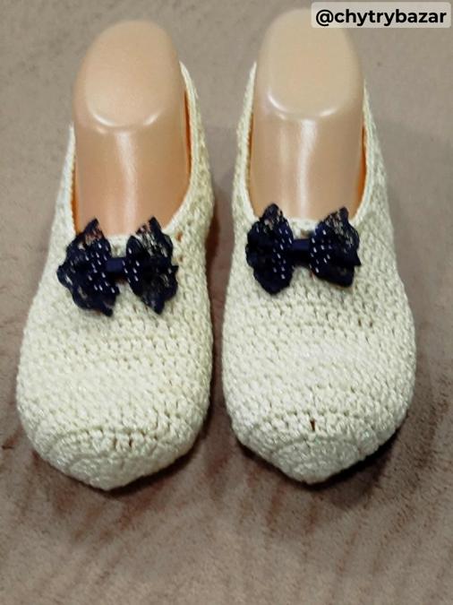 Háčkované papučky 81