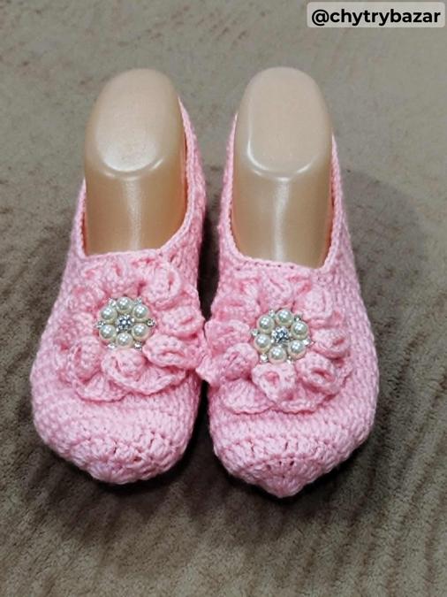 Háčkované papučky 87