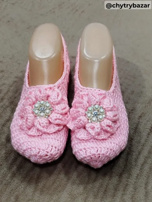 Háčkované papučky 87