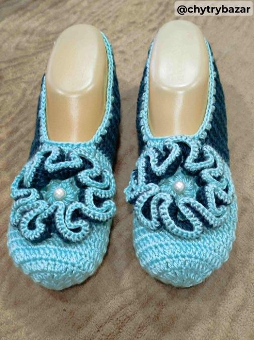Háčkované papučky 93