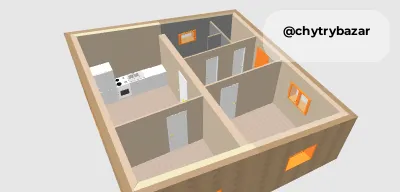 Dům - mobilní NOVÁ dřevostavba 3kk - na klíč 
