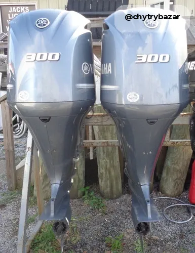 Used Pair 2019 Yamaha F300 300 HP Outboard Engine