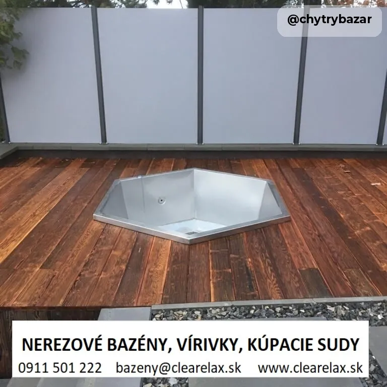 Nerezový kúpací sud
