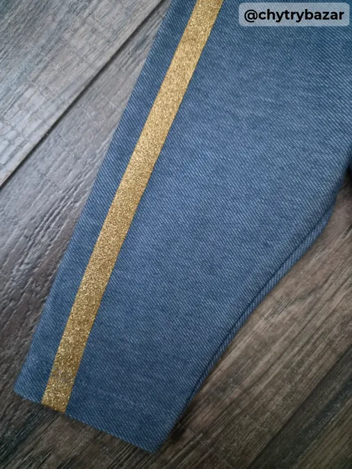 Legíny so zlatými detailmi 